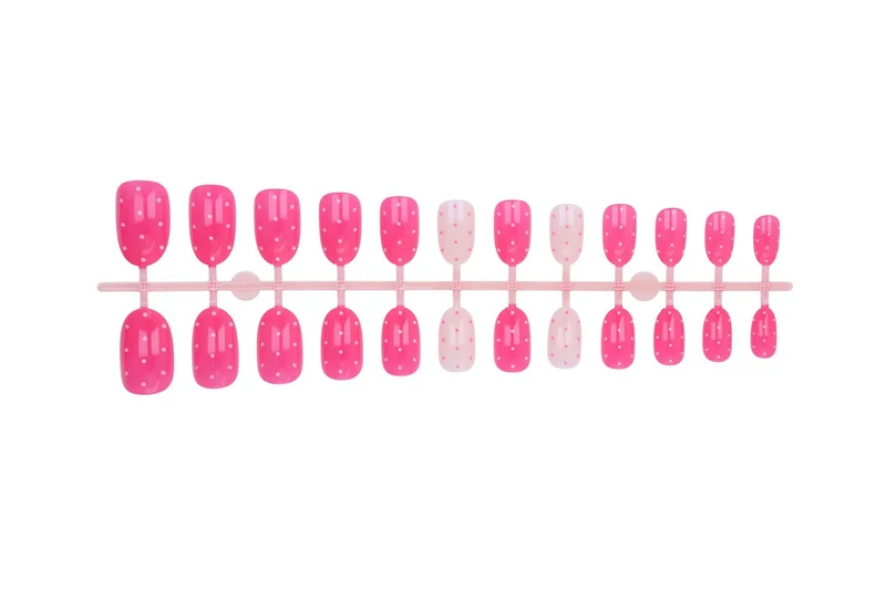 Kunstnagelset mit kreativen Punkten und eleganten Designs Brehn
