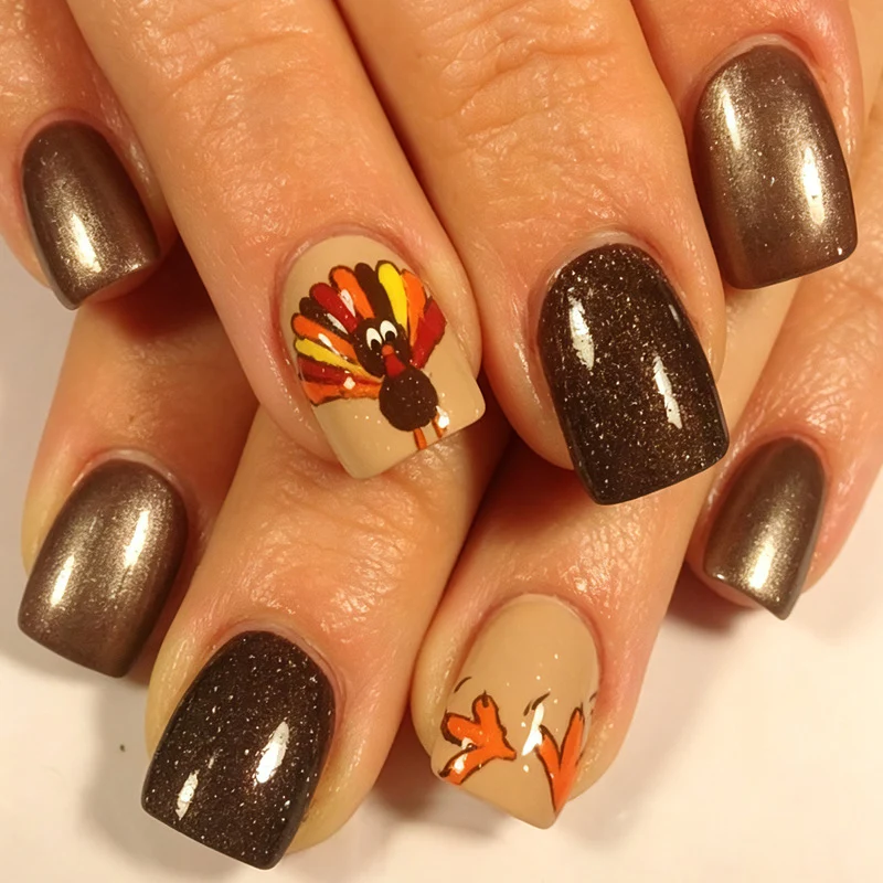 Kunstnagelset mit kreativen Oktoberfest Motiven Brehn
