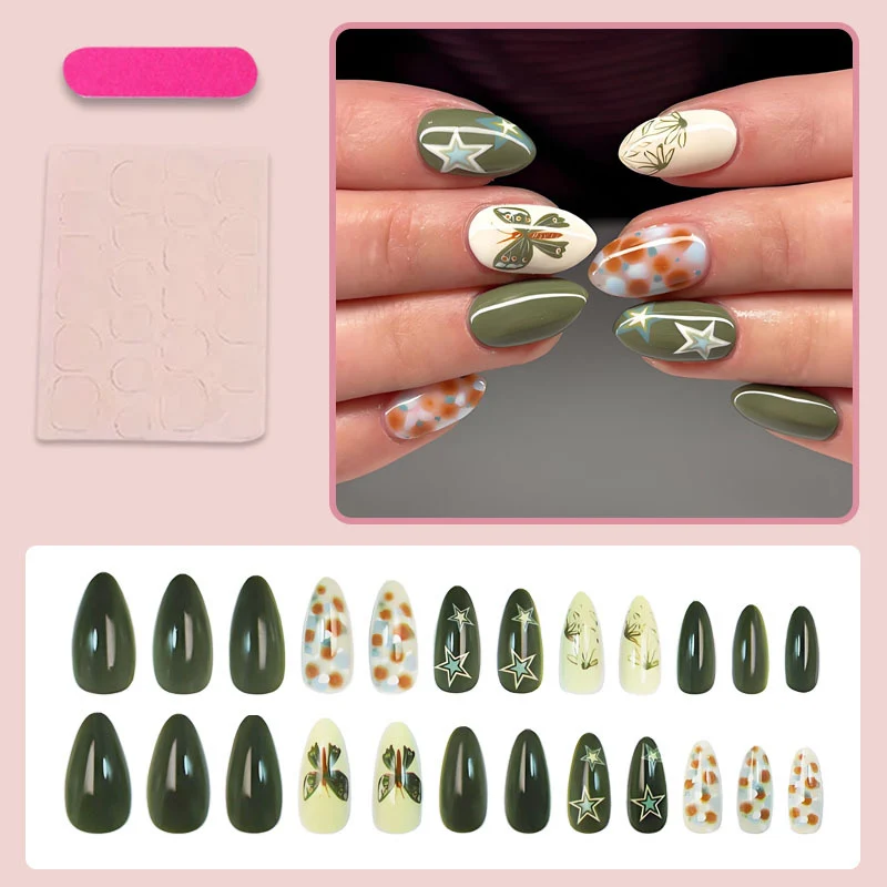 Kunstnagelset mit kreativen Motiven und filigranen Details Brehn