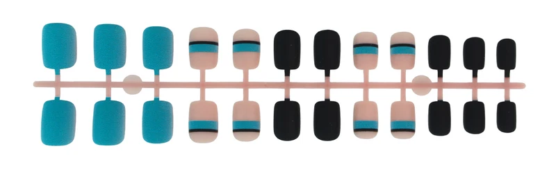 Kunstnagelset mit modernem, geometrischen Design Brehn