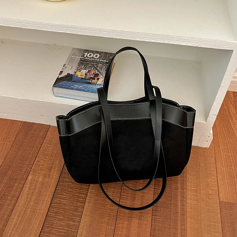Wildleder Shopper Tragetasche