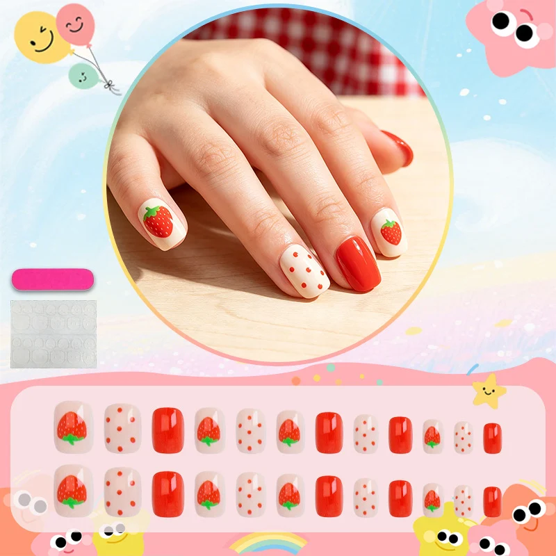 Kunstnagelset mit verspielten Flamingo- und Streifenmotiven Brehn