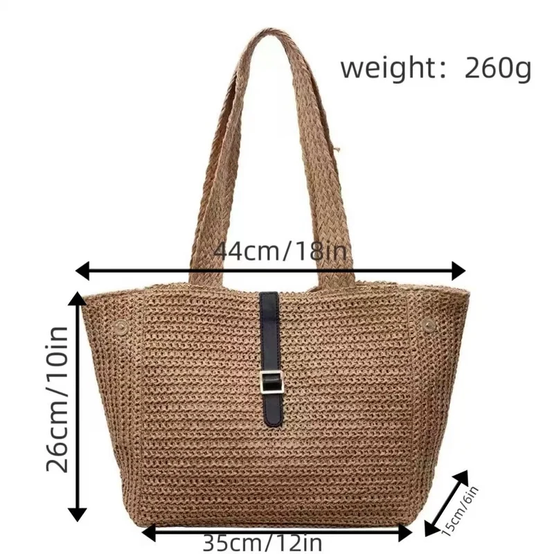 Geräumige und handgemachte Einkaufs- und Strandtasche Skanto
