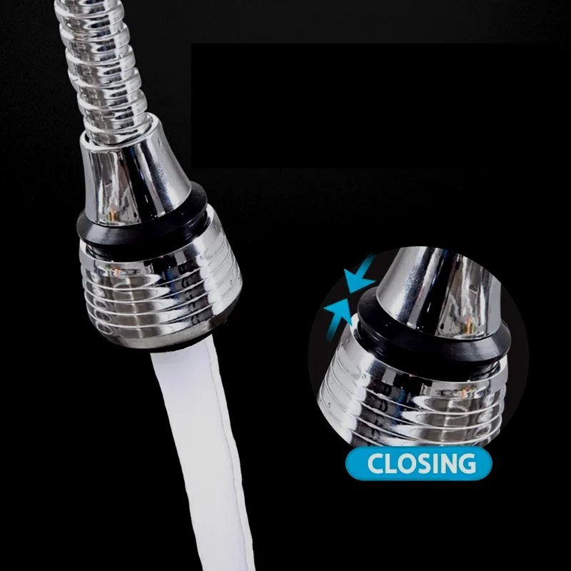 AquaFlex Steel – Edelstahl Wasserhahnverlängerung mit 360° Rotation und Wassersparfunktion Skanto