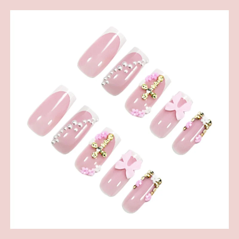 Kunstnagelset mit luxuriösen Akzenten und eleganten Designs Brehn