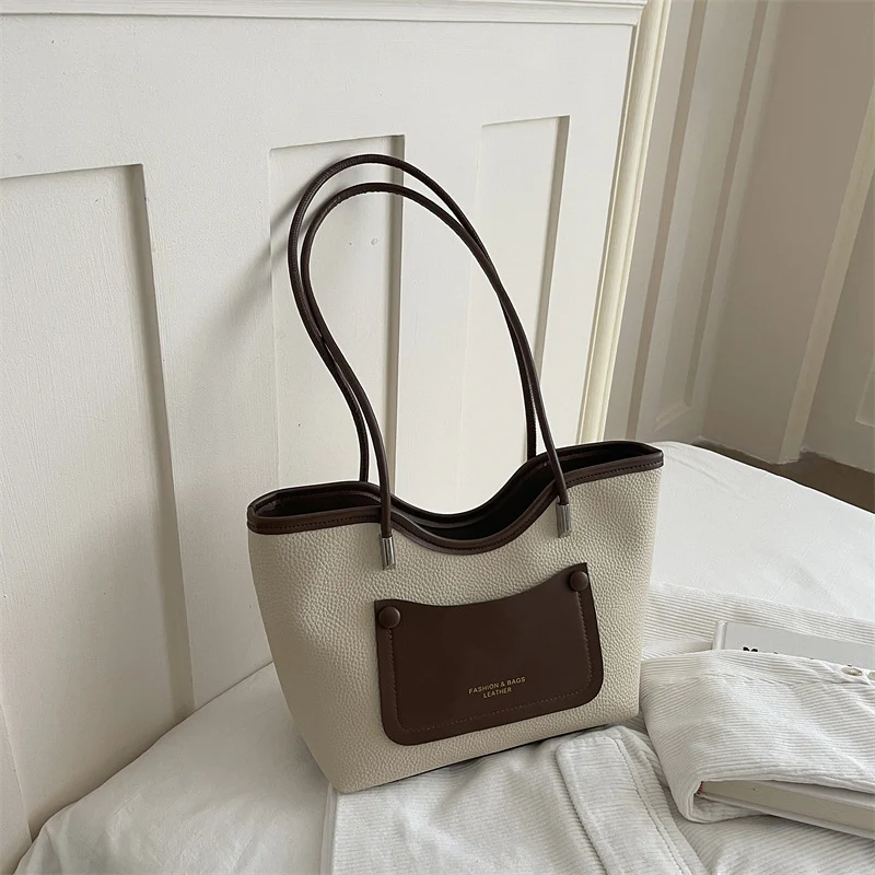 Minimalistische Leder Tote Bag