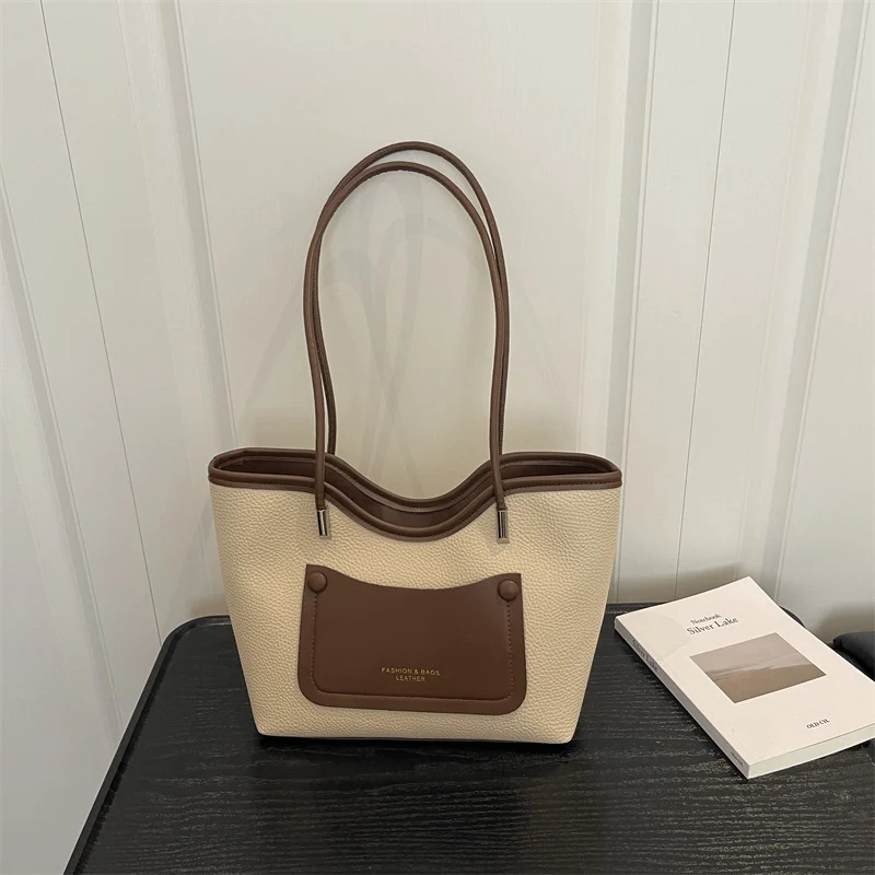 Minimalistische Leder Tote Bag