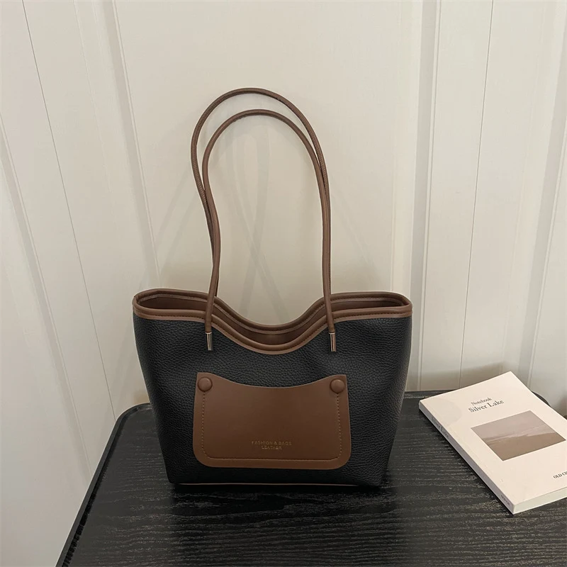 Minimalistische Leder Tote Bag