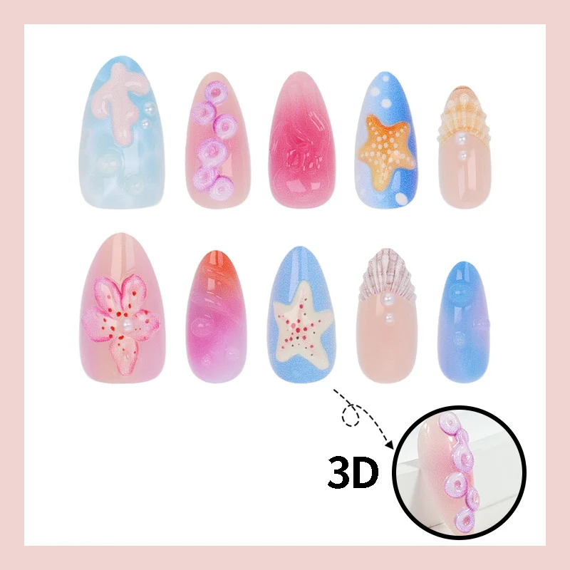 Kunstnagelset mit maritimen und kreativen Designs Brehn