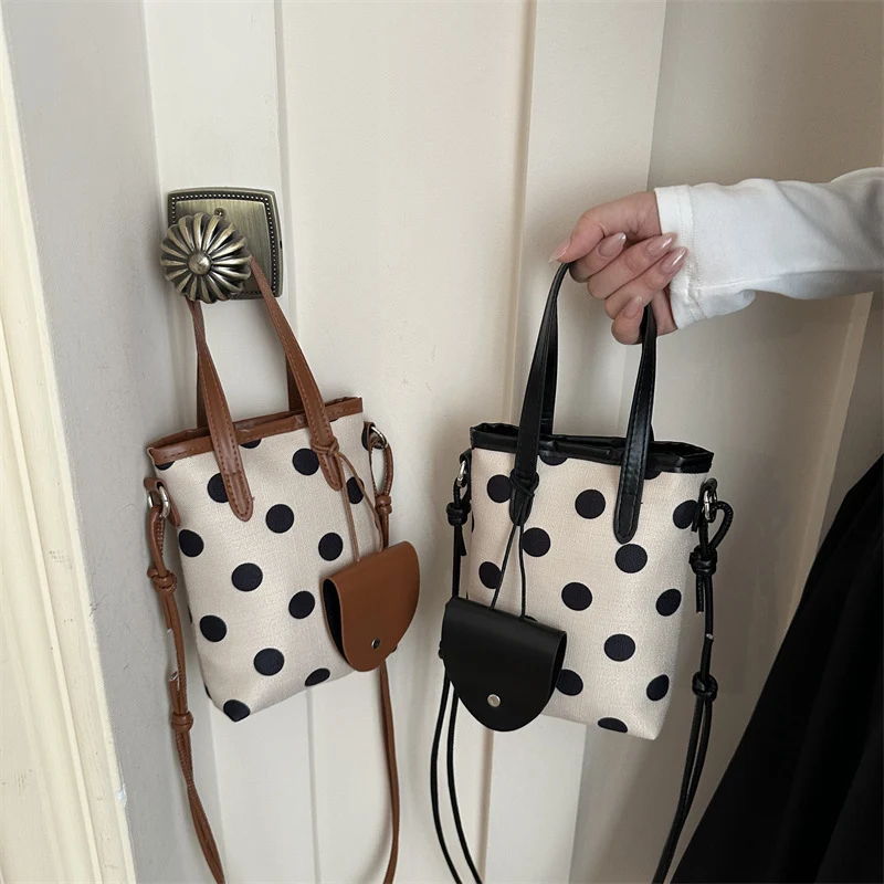 Punktmuster Mini Crossbody Tasche