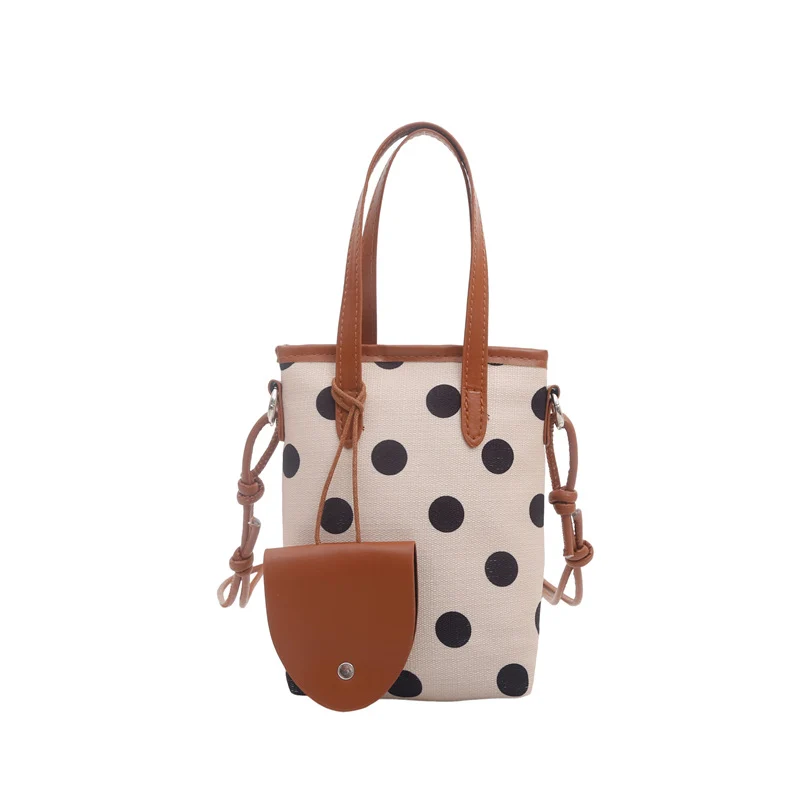 Punktmuster Mini Crossbody Tasche