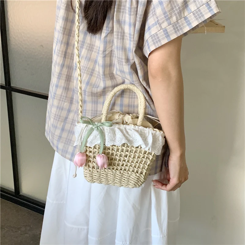 Geflochtene Strohtasche