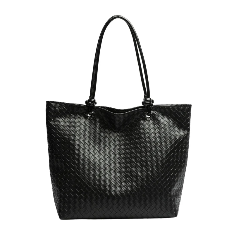 Woven Leather Tote Bag