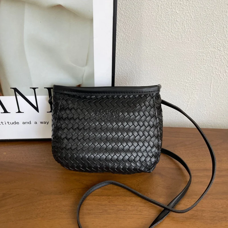 Gewebte Leder Umhängetasche 1790614236