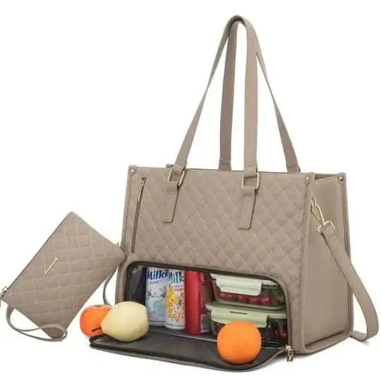 Skanto Skanto | 2-in-1 - Elegante Handtasche mit integriertem isoliertem Fach & großem Stauraum