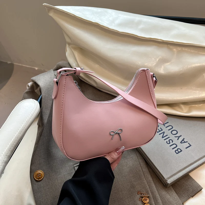 Chic Schleife-Akzent Handtasche