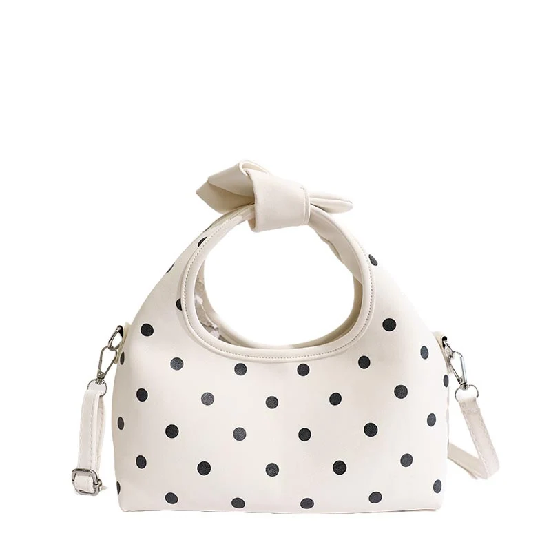 Charmante Punktmuster Handtasche