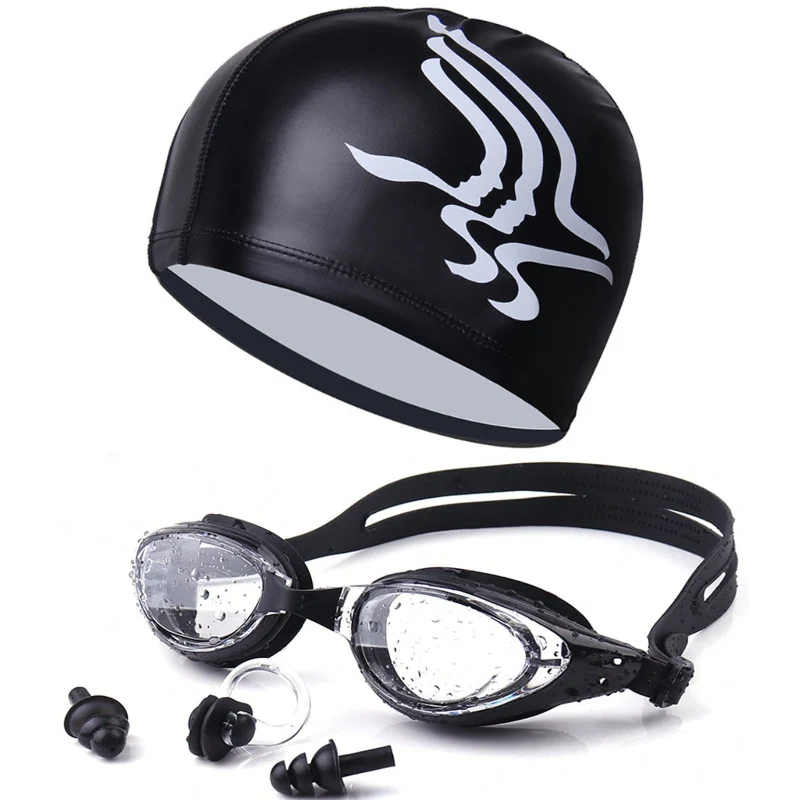Schwimmset mit hydrodynamischer Schwimmbrille und Badehose Skanto