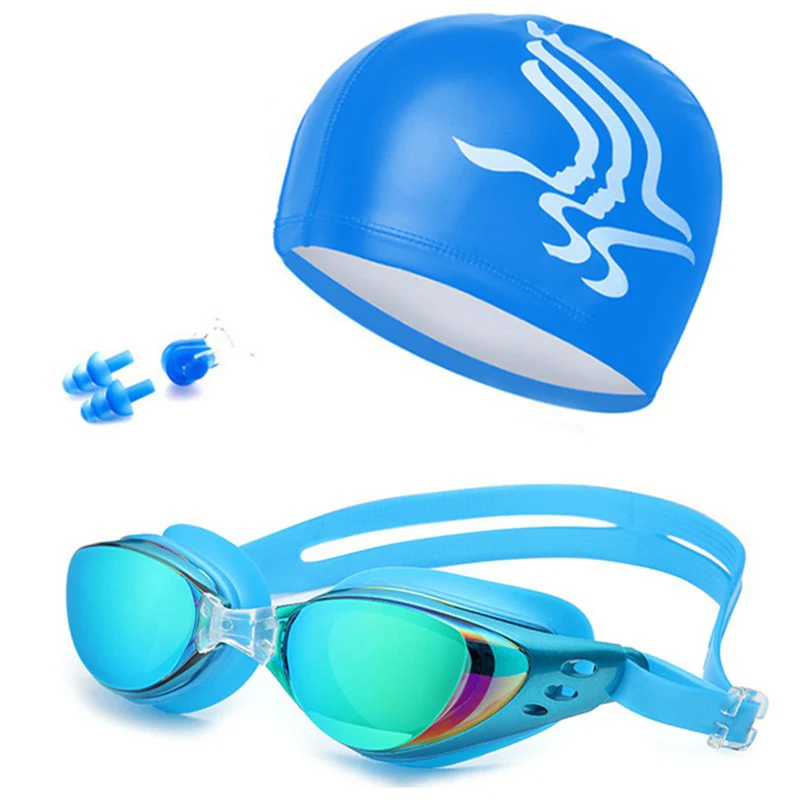 Schwimmset mit hydrodynamischer Schwimmbrille und Badehose Skanto