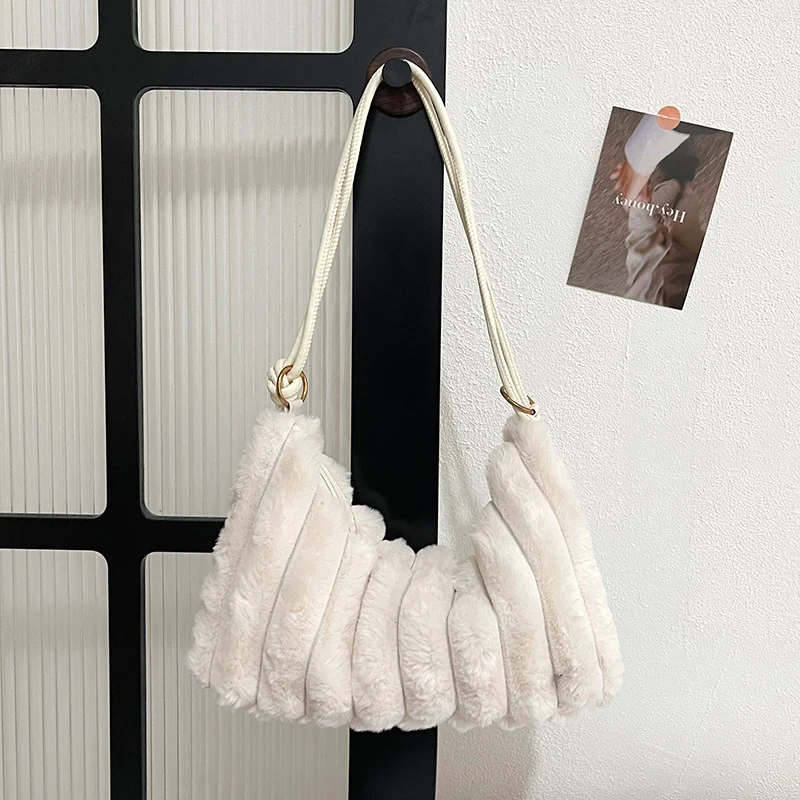 Plüsch Texturierte Handtasche