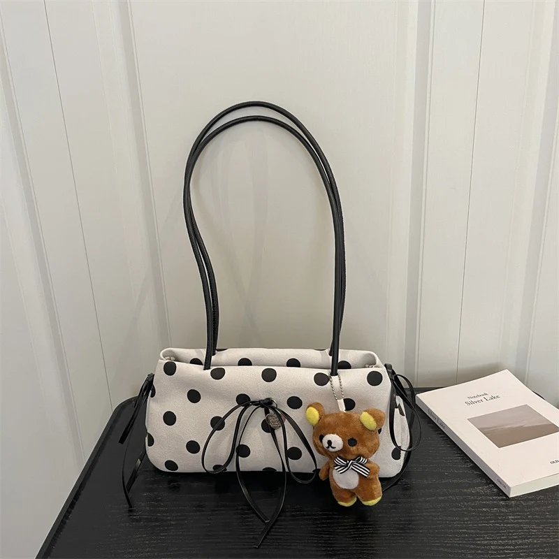 Verspielte Punkt Schultertasche