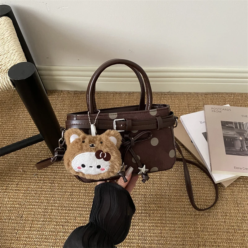 Verspielte Polka-Dot Mini-Handtasche