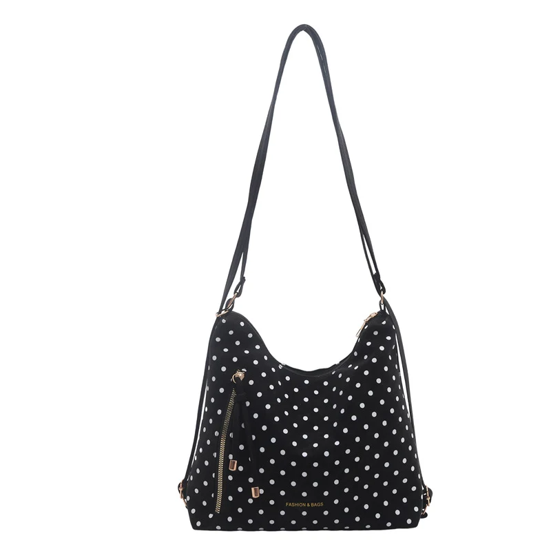 Stylische Polka Dot Umhängetasche
