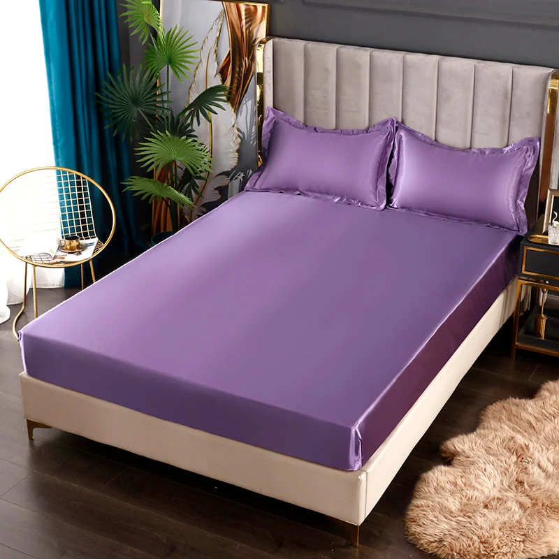 Skanto Spannbettlaken aus Seidensatin mit GRATIS* Seidensatin-Kissenbezug Skanto