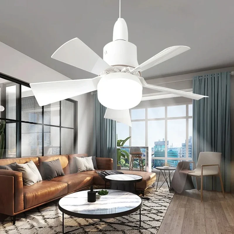 Skanto LED-Deckenventilator mit Fernbedienung – Dimmbar 30W, E27-Fassung, modernes smartes kabelloses Ventilatorlicht für Schlaf- und Wohnzimmer | Skanto