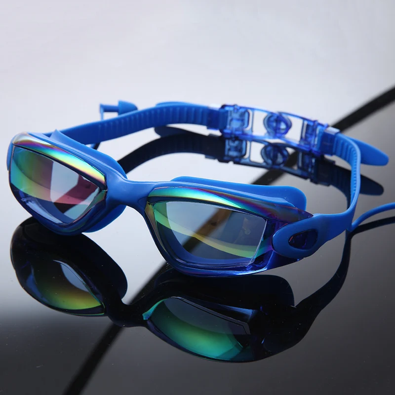 Premium-Schwimmbrillen-Set mit verstellbarem Kopfband und Schutzhülle Skanto