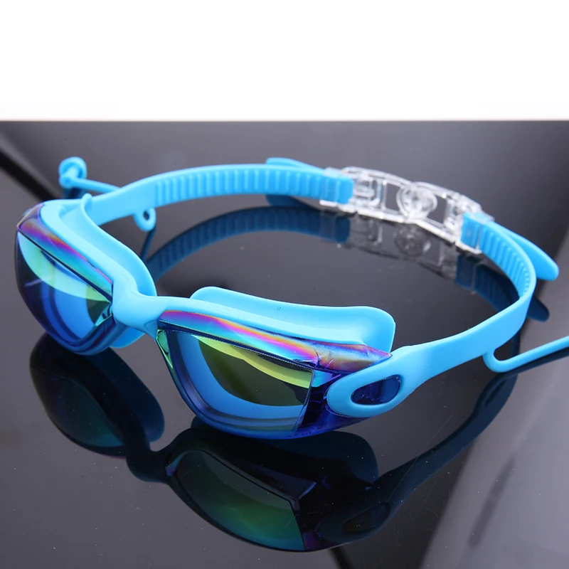 Premium-Schwimmbrillen-Set mit verstellbarem Kopfband und Schutzhülle Skanto