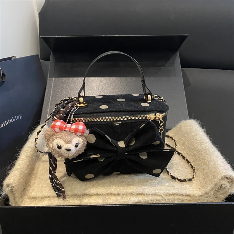 Verspielt Schleifenakzent Mini-Handtasche