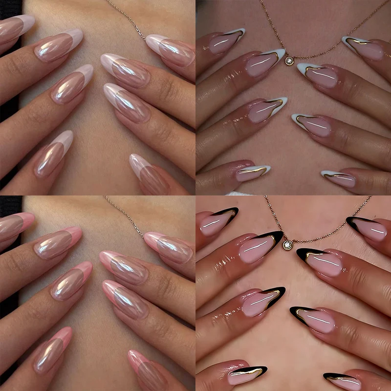 Kunstnagelset mit glamurösen 3D-Blütenapplikationen und eleganten Farbverläufen Brehn