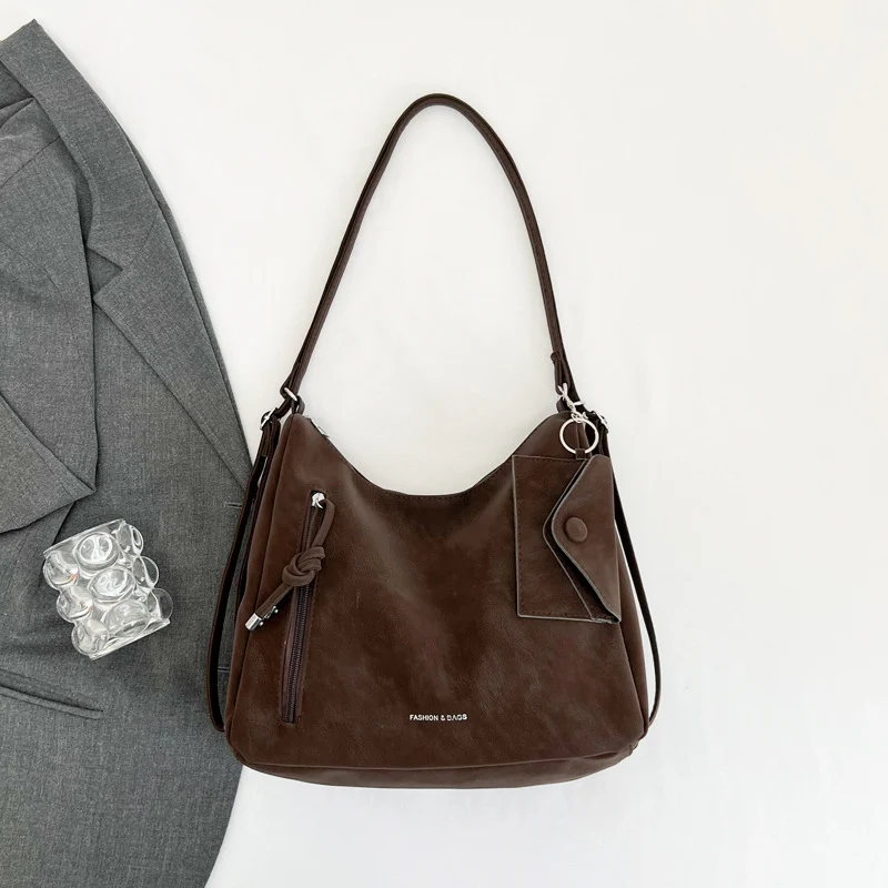 Lässige Wildleder Hobo-Tasche