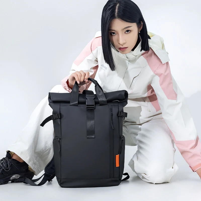 Roll-Top Wasserfest Reise-Rucksack Karnz