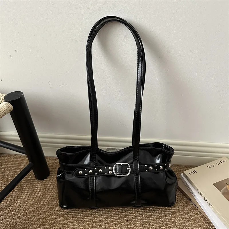 Elegante weiche Kunstleder-Handtasche
