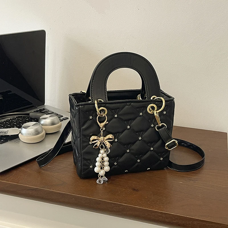 Elegante gesteppt Mini-Handtasche