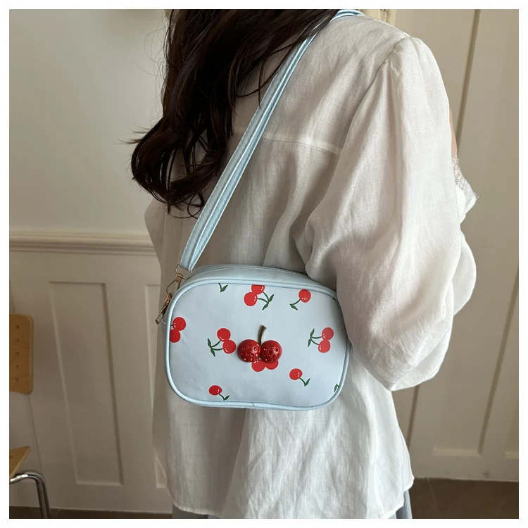 Niedliche Kirschmuster-Handtasche