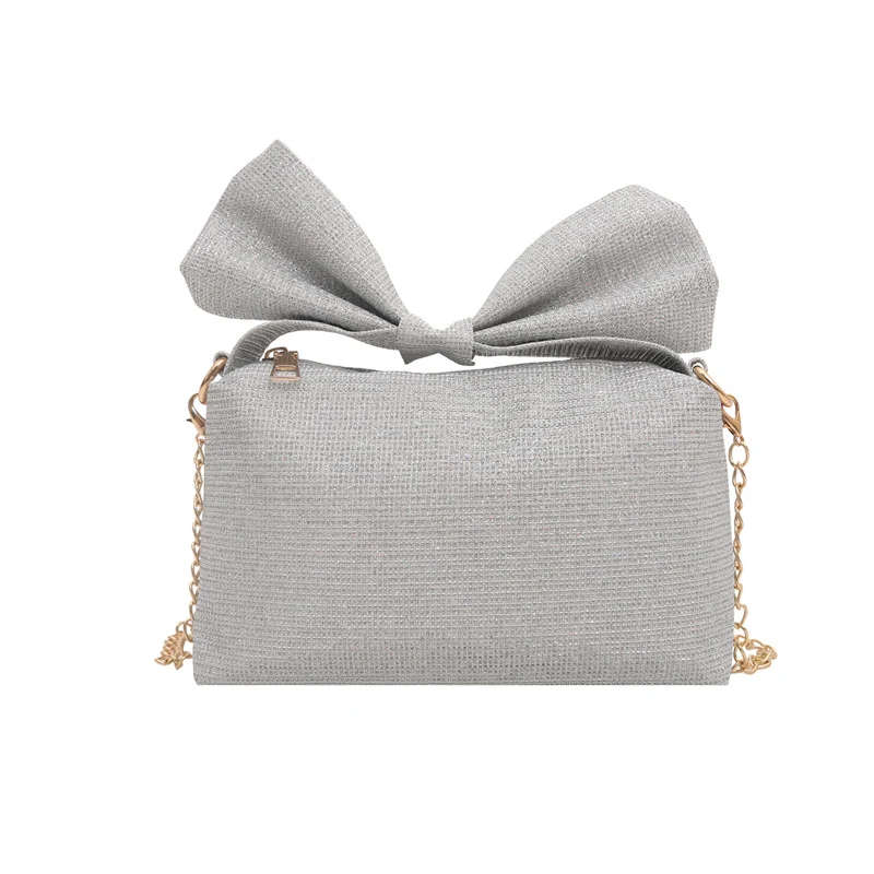 Bogen-accentuierte funkelnde Handtasche