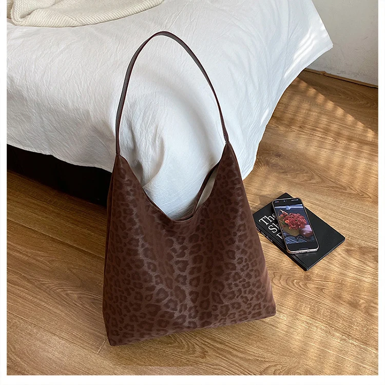 Chic Leopardenmuster Hobo Tasche
