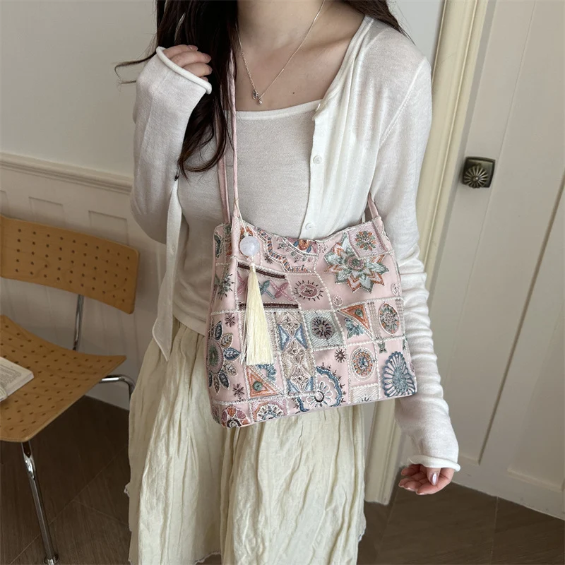 Bohemian Patchwork Schultertasche