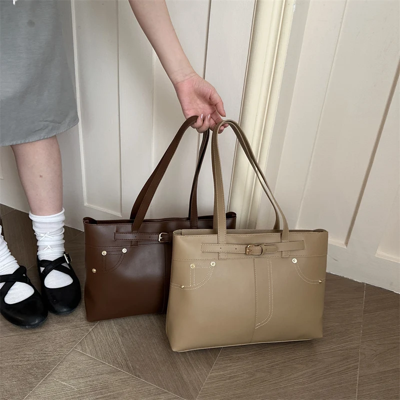 Chic Faux Leder Tote Bag