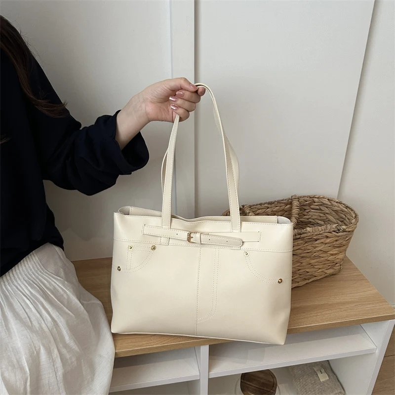 Chic Faux Leder Tote Bag