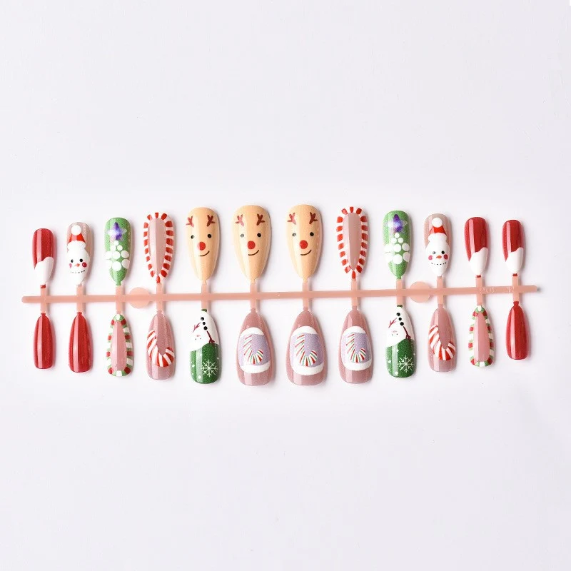 Kunstnagelset mit festlichen Weihnachtsmotiven Brehn 1787561505