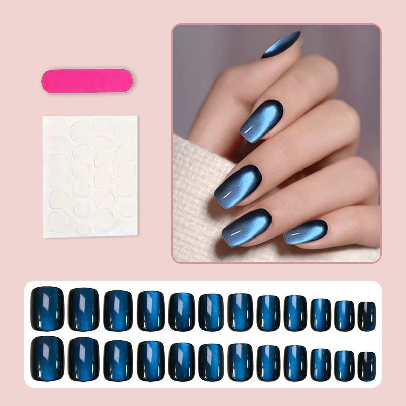 Kunstnagelset mit exklusivem Ombre-Design und schimmerndem Glanz Brehn