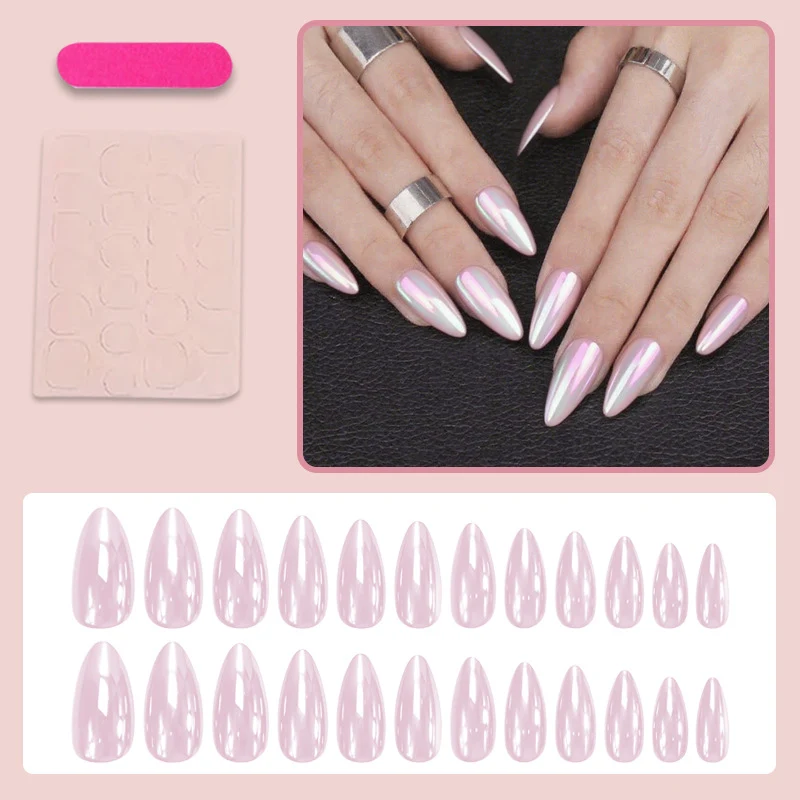 Kunstnagelset mit eleganter Form und Glanz Brehn