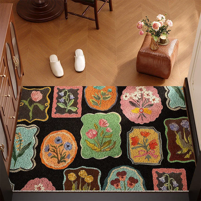 Vintage Floral Print Teppich