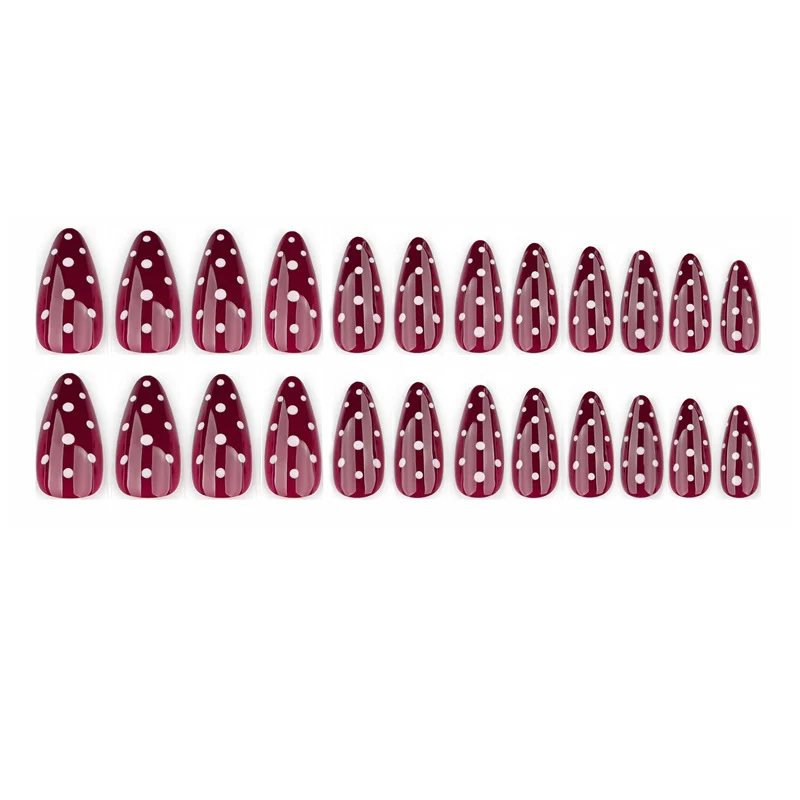 Kunstnagelset mit eleganten Punkten und trendigem Design Brehn