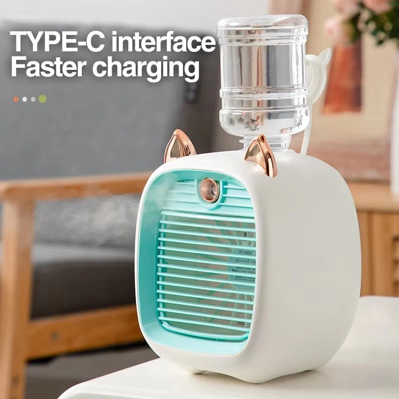Skanto | Mini-Klimaanlage mit 3-Stufen-Ventilator & Sprühnebel