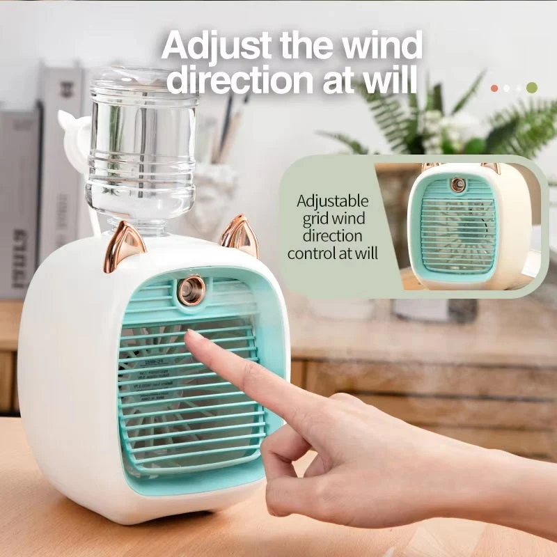 Skanto | Mini-Klimaanlage mit 3-Stufen-Ventilator & Sprühnebel